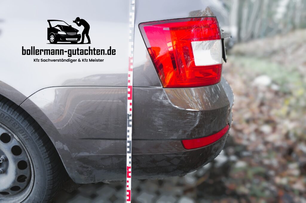 Kfz-Gutachter Trebbin an einem Skoda Octavia wurde ein Schadengutachten erstellt, nach einem Schaden an dem Seitenteil hinten links