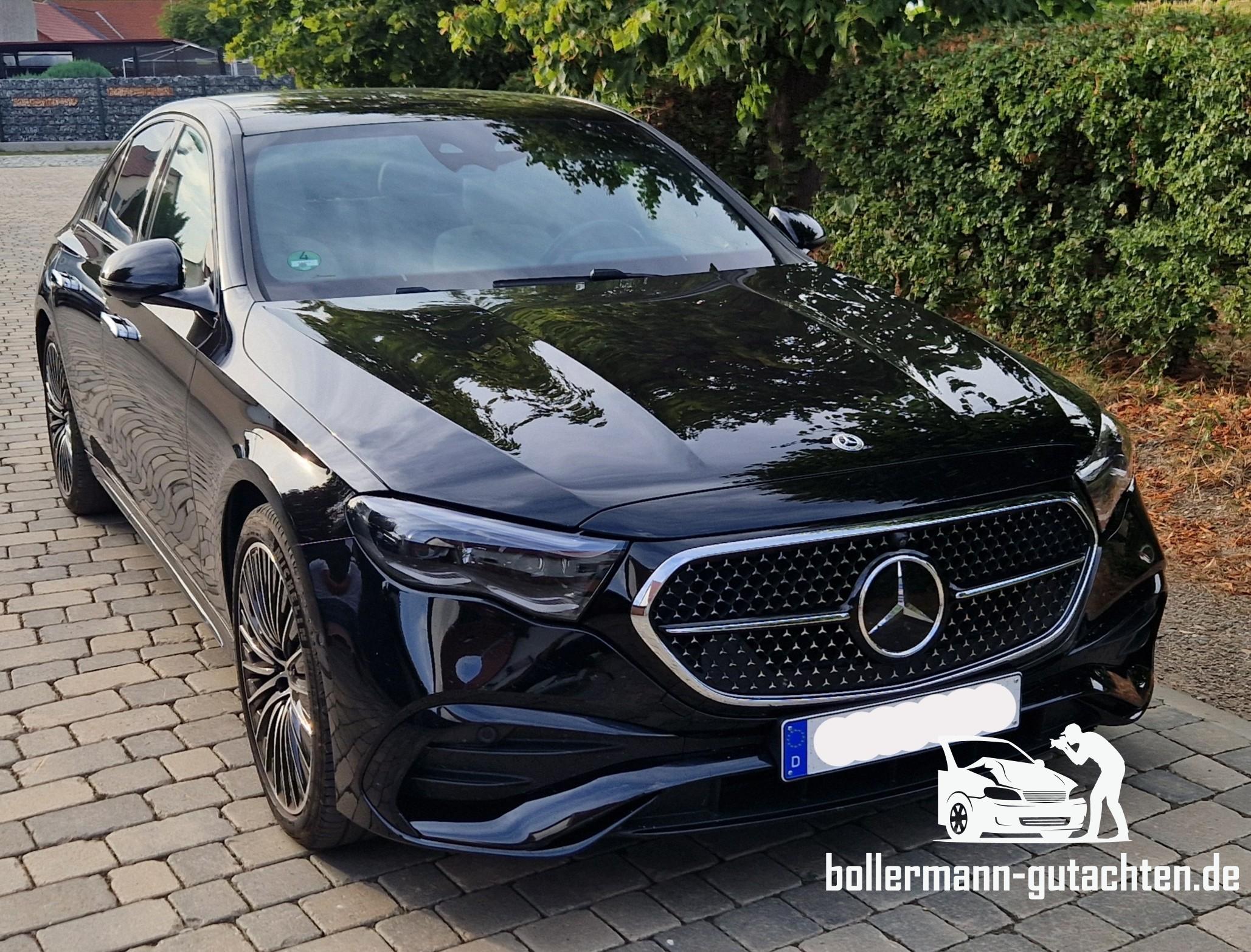 Kfz-Wertgutachten an Mercedes E-Klasse durchgeführt